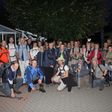 Gruppenfoto zum Start am Blumenpavillon