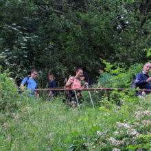 Abstieg zur Brücke über die warme Bode