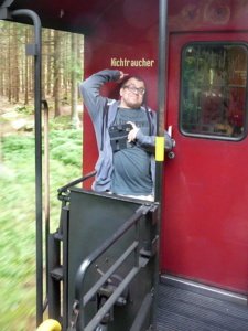 Gute Laune auf der Rückfahrt